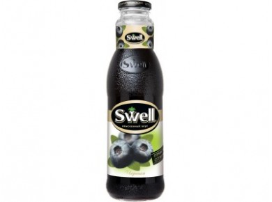 Сок SWELL черника, 0,75л, 6 штук