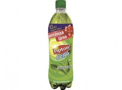 Холодный чай с лимоном LIPTON, 0,6 л, 12 штук