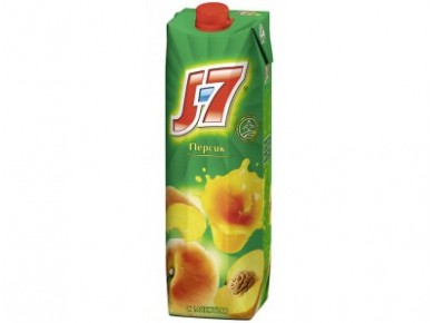 Нектар J7 Персик, 0,97л, 4 пакета