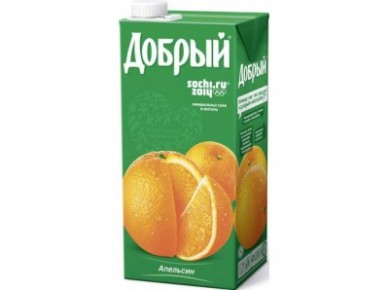 Нектар ДОБРЫЙ апельсиновый, 2л, 1 штука
