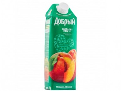 Нектар ДОБРЫЙ персик-яблоко, 1 л, 1 штука