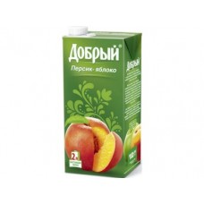 Нектар ДОБРЫЙ персик - яблоко, 2 л, 1 штука