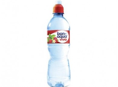 Питьевая вода BON AQUA VIVA Земляника и мята, 0,5л, 24 штуки