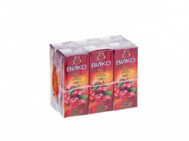 Нектар ВИКО вишня, 0,2л, 6 штук
