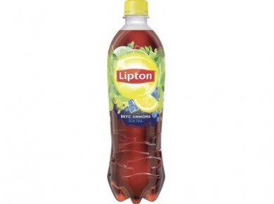Холодный чай LIPTON со вкусом лимона, 0,6л, 1 штука