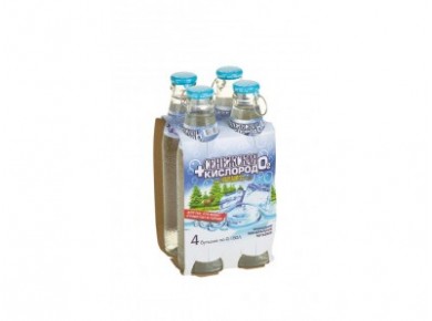 Питьевая вода СЕНЕЖСКАЯ с кислородом, 0,18 л*4, 4 коробки