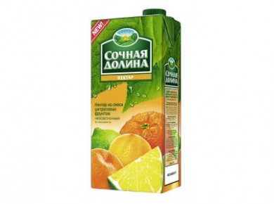 Нектар СОЧНАЯ ДОЛИНА цитрусовый, 1,93л, 1 штука