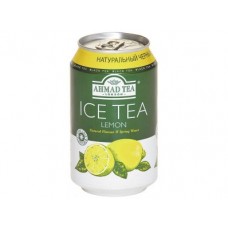 Холодный черный чай AHMAD TEA с лимоном, 0.33л, 1 штука