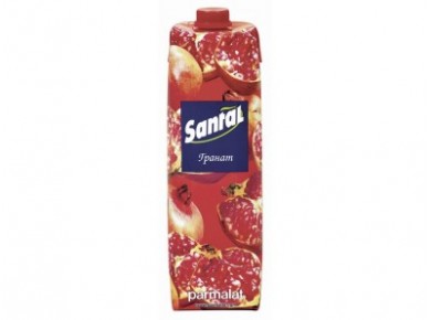 Сок SANTAL красный гранат, 1л, 1 штука