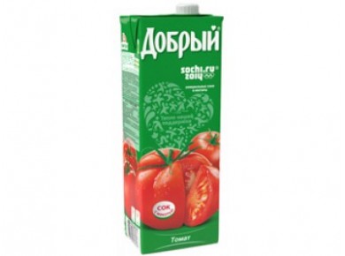 Сок ДОБРЫЙ томатный, 1,5 л, 1 штука