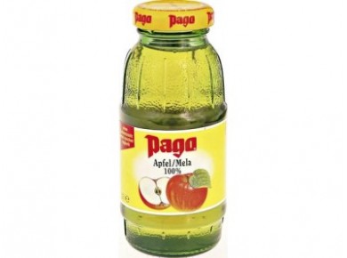 Сок PAGO яблоко стекло, 0.2л, 1 штука