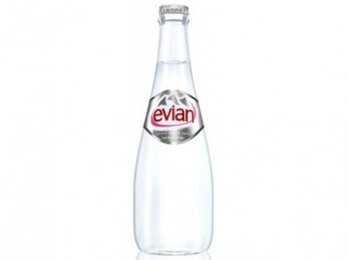 Питьевая вода EVIAN стекло, 0.33л, 1 штука