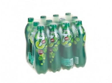 7-UP лайм-мята газированный напиток, 0,6л, 12 штук