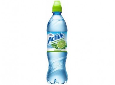 Питьевая вода ACTIVE Мята-лайм, 0,6л, 1 штука