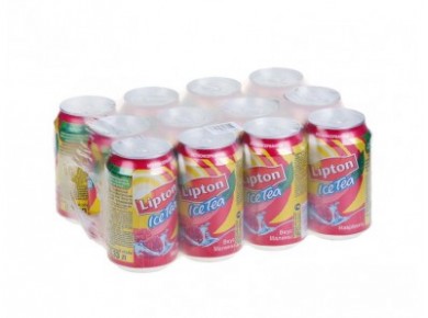 Холодный чай LIPTON малина, 0,33л, 12 штук