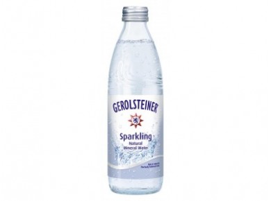Минеральная вода GEROLSTEINER газированная в стекле, 0,33л, 1 штука