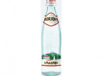 Вода БОРЖОМИ минеральная газированная, 0,33л, 1 штука