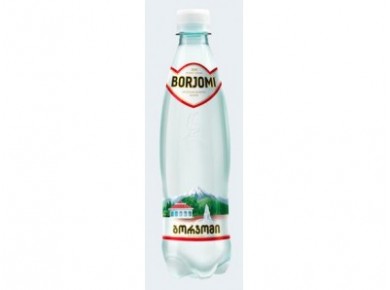 Вода БОРЖОМИ минеральная газированная, 0,5л, 12 штук