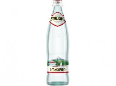 Вода БОРЖОМИ минеральная газированная, 0,5л, 12 штук