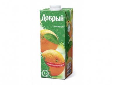 Нектар ДОБРЫЙ апельсиновый, 1л, 1 штука
