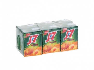 Нектар J7 персик, 0,2л, 6 штук