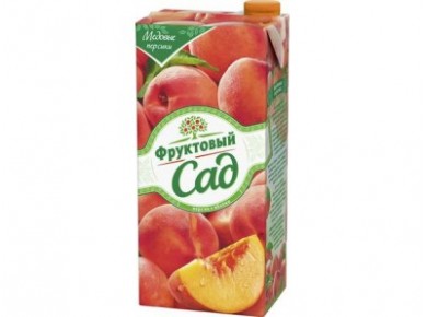 Нектар ФРУКТОВЫЙ САД Персик - яблоко, 0,95 л, 6 штук