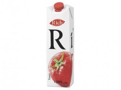 Сок RICH Томатный, 1л, 12 штук