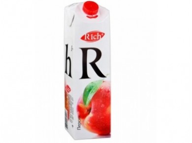 Нектар RICH персик, 1л, 1 пакет