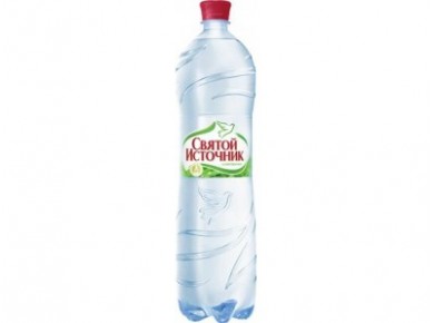 Вода СВЯТОЙ ИСТОЧНИК газированная, 1,5л, 1 штука