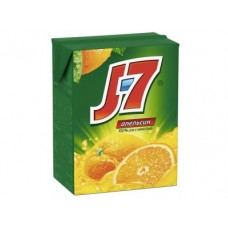 Сок J-7 Апельсин с мякотью, 0,2л, 1 штука