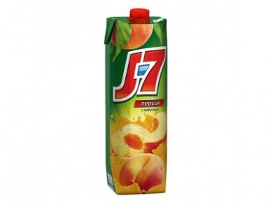Нектар J-7 персик, 0,97л, 1 пакет