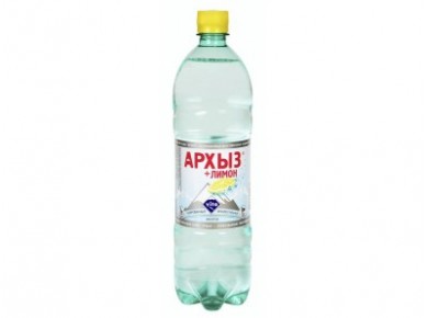 Вода АРХЫЗ+лимон газированная, 1л, 1 штука