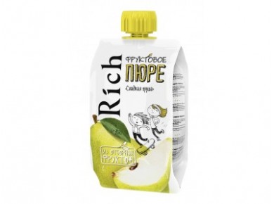 Фруктовое пюре RICH Сладкая груша, 0,11 л, 1 штука