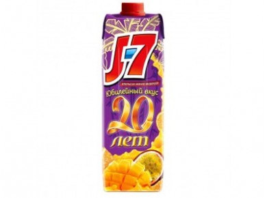 Нектар J-7 апельсин манго маракуйя, 0,97л, 1 штука
