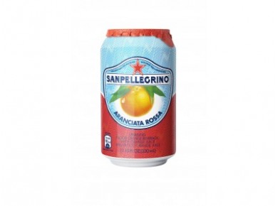 Напиток SANPELLEGRINO красный апельсин ж/б, 0,33л, 1 штука
