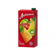 Нектар ЛЮБИМЫЙ банан/груша/киви, 0,95л, 4 штуки