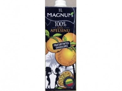 Сок MAGNUM апельсиновый восстановленный, 1 л, 1 штука