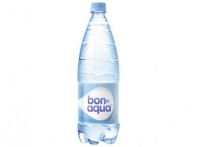 Вода BON AQUA питьевая негазированная, 1л, 12 штук