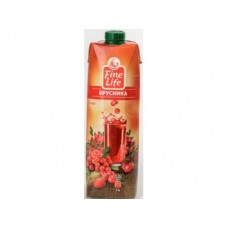 Морс FINE LIFE брусничный, 750 г, 1 штука