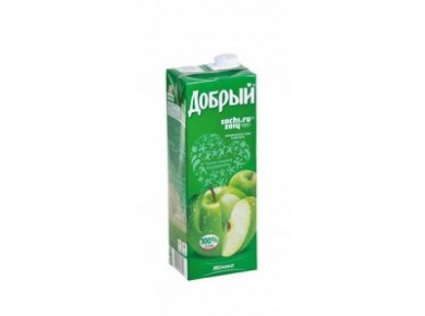Сок ДОБРЫЙ Яблочный, 1,5л, 8 штук