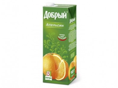 Сок ДОБРЫЙ Апельсин, 1,5л, 8 штук