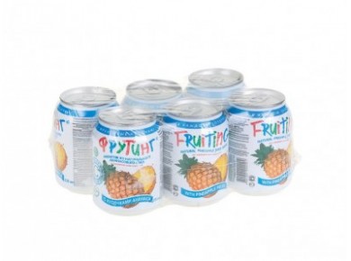 Напиток сокосодержащий FRUITING с кусочками ананаса,  0,238л, 6 штук