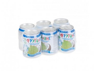 Фруктовый напиток FRUITING виноград-кокос, 0,238л, 6 штук