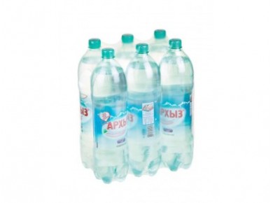 Вода АРХЫЗ газированная, 1,5л, 6 штук