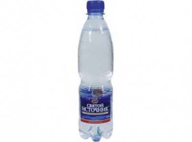 Вода СВЯТОЙ ИСТОЧНИК газированная, 0,5л, 12 штук